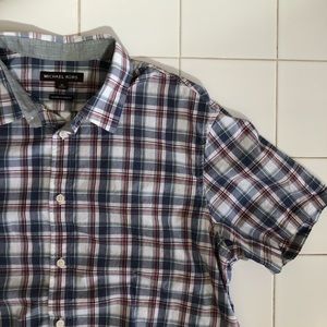 Michael Kors Short Sleeve Button Down